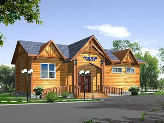 清新自然景观型移动厕所